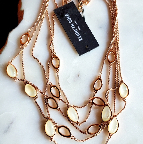 New Kenneth Cole New York Multi-strand Necklace. - Picture 2 of 14